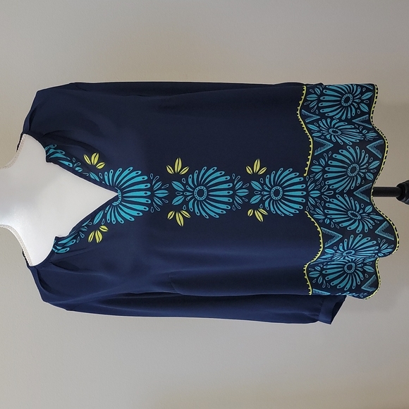 Hatley Tops - Hatley Lightweight Longsleeve Blue Blouse Size Large